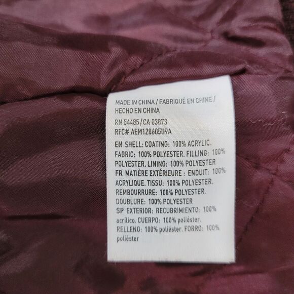 American Eagle Outfitters Maroon Bomber Jacket - Picture 5 of 5
